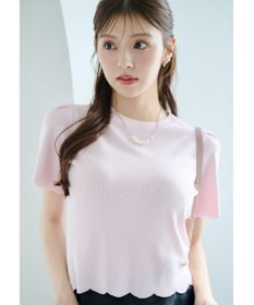 TOCCA 【鈴木ゆうかさん着用】LITTLE RIPPLES ニットトップス ピンク系