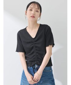 earth music&ecology ポコポコギャザードロストプルオーバー