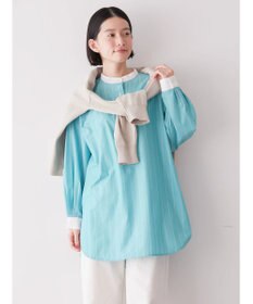 AMERICAN HOLIC イージーケアバンドカラーシャツチュニック