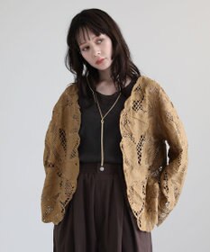 Green Parks ・ＥＬＥＮＣＡＲＥ　ＤＵＥ　レーシーカーディガン