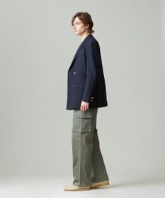 J.PRESS MEN コットンピケストレッチ カーゴパンツ