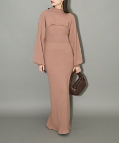 Green Parks ボレロ付ニットワンピース