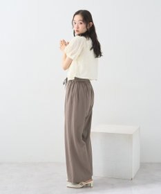 earth music&ecology フラワーコード刺繍カーディガン