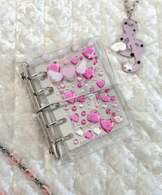 WEGO クリアラメハートエンジェルシールバインダー