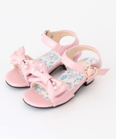 ANY KIDS リボン ヒールサンダル