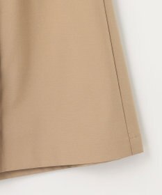 組曲 【ベルト付】リネン混オックスストレッチ キュロットパンツ