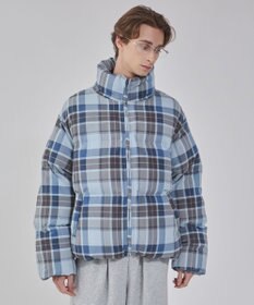 WEGO 【ユニセックス着用ITEM/MLサイズ展開】チェックパファーブルゾン