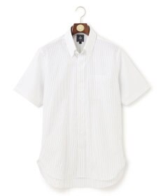 J.PRESS MEN 【EXTRA COMFORT / 形態安定・ストレッチ・抗菌防臭・速乾】ピンオックス オルタネートストライプ 半袖シャツ/B.D.