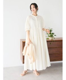 CRAFT STANDARD BOUTIQUE インド綿ティアードマキシワンピース