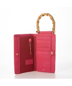 UNBILLION perche バンブーハンドルゴートモバイルウォレットショルダー