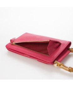 UNBILLION perche バンブーハンドルゴートモバイルウォレットショルダー