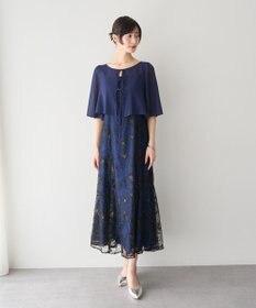 YECCA VECCA 【2点SET】フラワー柄スパンコール刺繍ドレス