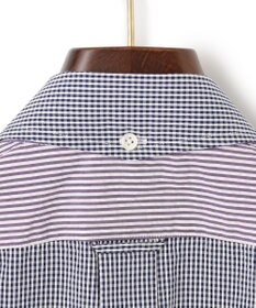 J.PRESS MEN 【クールマックス】クレイジーパターン サッカーシャツ/B.D.