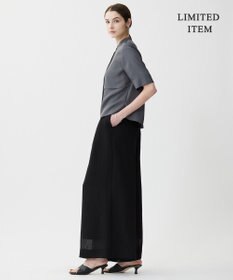 ICB L 【WEB限定・接触冷感・速乾・洗える】シルキーツイル 半袖クロップドシャツ