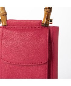 UNBILLION perche バンブーハンドルゴートモバイルウォレットショルダー