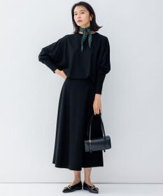 23区 【洗える/セットアップ対応】ヴィスコースストレッチ ドルマン ニット