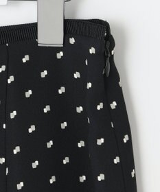 自由区 【セット可/洗える】ダブルスクエアプリント マーメイドシルエットスカート