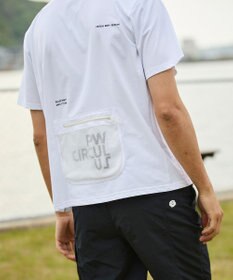 PW CIRCULUS 【吸水速乾 / UV遮蔽率99% UVカット / ストレッチ】【MEN】バックメッシュポケットモックT ゴルフ