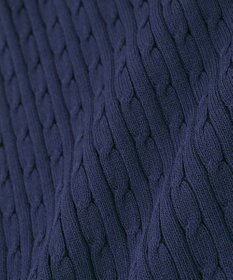 Green Parks 裾ラインケーブルニットベスト