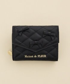 Maison de FLEUR ロンバスキルトリボンウォレット