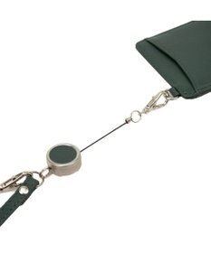 CLATHAS ワッフル リール付きパスケース