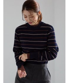 Te chichi 配色レイヤードリブニットプルオーバー