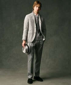 JOSEPH ABBOUD 【イタリア素材/軽量/ストレッチ】スライバー千鳥 ジャケット