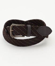 JOSEPH ABBOUD 【イタリア素材・ストレッチ・日本製】 ミックスメッシュレジメンタル ベルト