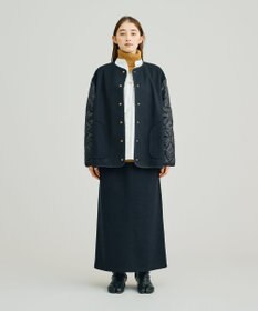 J.PRESS YORK STREET 【WOMEN】キルト×ジャージ ブルゾン