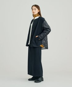 J.PRESS YORK STREET 【WOMEN】キルト×ジャージ ブルゾン