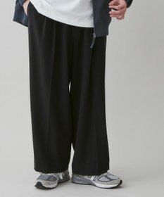 WEGO 起毛TR ワイドストレートスラックス