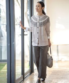 J.PRESS LADIES L 【洗える・吸水速乾】AIRDUROY LIGHT コーデュロイ ベイカー パンツ