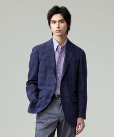 J.PRESS MEN 【WEB・一部店舗限定】ウールリネンチェック ジャケット