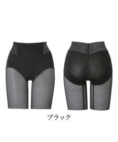 BRADELIS New York 【BRADELIS NewYork peace】綿混楽々ソフトガードル24 お尻周りをスッキリ補整 クロッチ付きで一枚ばき可能 ガードルショーツ