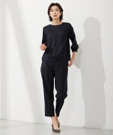 J.PRESS LADIES S 【セットアップ対応・洗える・UVケア・速乾】OXIJEWELストレッチ ブラウス