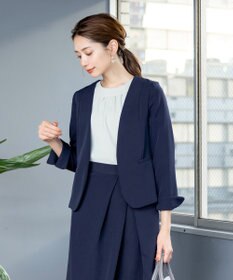 Tiaclasse L 【ダブルクロス・洗える】カラーレスジャケット