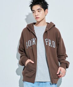 WEGO ワッペンロゴジップパーカー