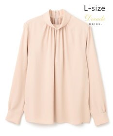 BEIGE， 【L-size】EVA / ハイネックロングスリーブブラウス
