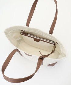 JOSEPH ABBOUD 【軽量/バッグINバッグ付き】ヘリンボンキャンバス トートバッグ