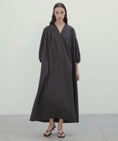 BEIGE， 【洗える】MALLOW / コットンパフスリーブマキシドレス