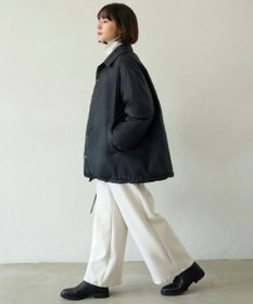 UNFILO L 【自宅で洗濯OK / ファー襟取り外し可能】TAIONコラボ ボア襟 リバーシブルダウン