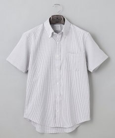 GOTAIRIKU 春夏向け【形態安定】SUMMERPREMIUMPLEATS_ボタンダウン 半袖ドレスシャツ（ストライプ）