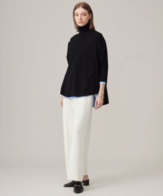 ICB L 【洗える】 ヴィスコースワイド タートルネックプルオーバー