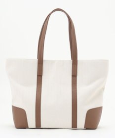 JOSEPH ABBOUD 【軽量/バッグINバッグ付き】ヘリンボンキャンバス トートバッグ