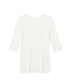 YECCA VECCA シアーMIX5分袖ニット