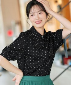 Tiaclasse 【新色追加】パフスリーブシャツブラウス