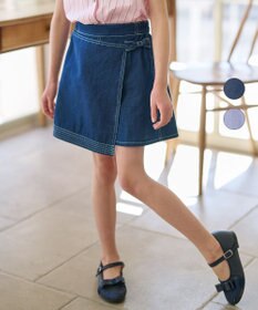 組曲 KIDS 【110-140cm】デニム ショートパンツ