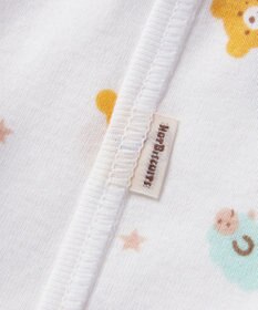 MIKI HOUSE HOT BISCUITS 【50-60cm】 フライス総柄短肌着