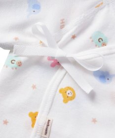 MIKI HOUSE HOT BISCUITS 【50-60cm】 フライス総柄短肌着