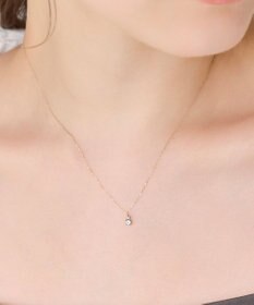 Phoebe 【K10】ジュエルラックネックレス　アクアマリン/3月誕生石/天然石/全長:40cm